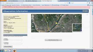 PA iMapInvasives Observation Data Entry Tutorial