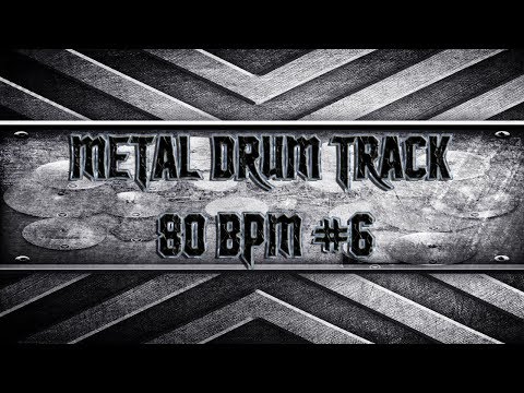 Slow Metal Drum Track 80 BPM (HQ,HD)