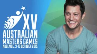 Rob Mills to take centre stage at the 15th Australian Masters Games