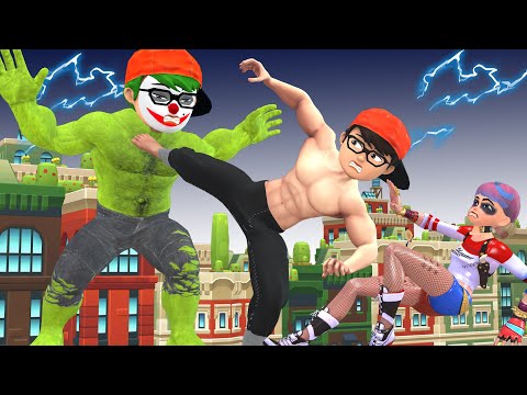 Strong Nick Became NickHulk Saves Tani Harley Quinn vs NickHulk Joker - Scary Teacher 3D Sad Story