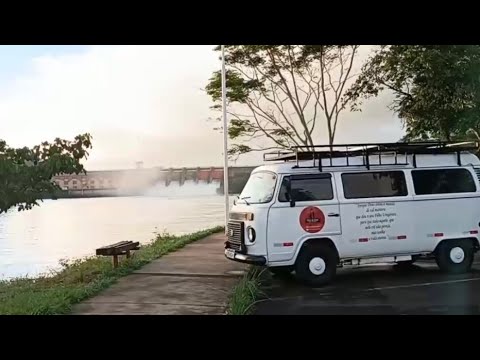 Dormimos na Kombi Abençoada na Hidrelétrica de Barra Bonita/SP 