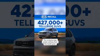 Kia issues recall for some Tellurides #shorts