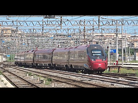 [HD - Treni] ETR675 N.09 NTV + Treno Italo Alta Velocità per Salerno in arrivo a Roma Tiburtina!