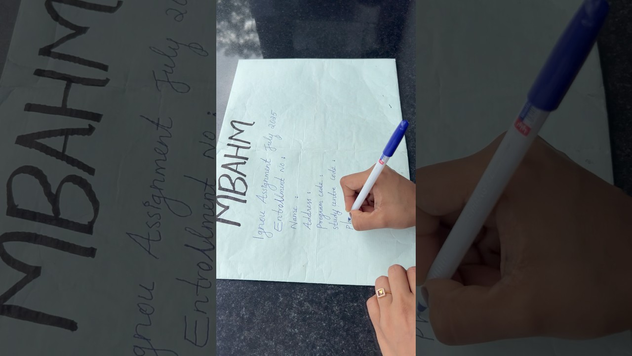 IGNOU 2025 Assignment Cover Format 😱📑 | Jdt |New Update | Must Watch! #ignou #assignmenttips