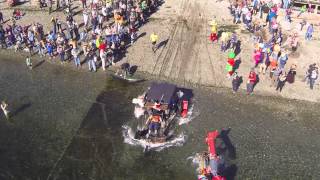 preview picture of video 'Port Townsend Kinetic Sculpture Race 2013 Aerial Video'