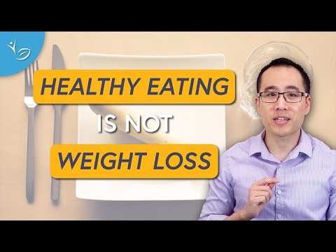 Does eating healthy = weight loss?