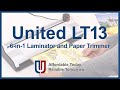 United LT13 The 6 In 1 Laminator And Paper Trimmer