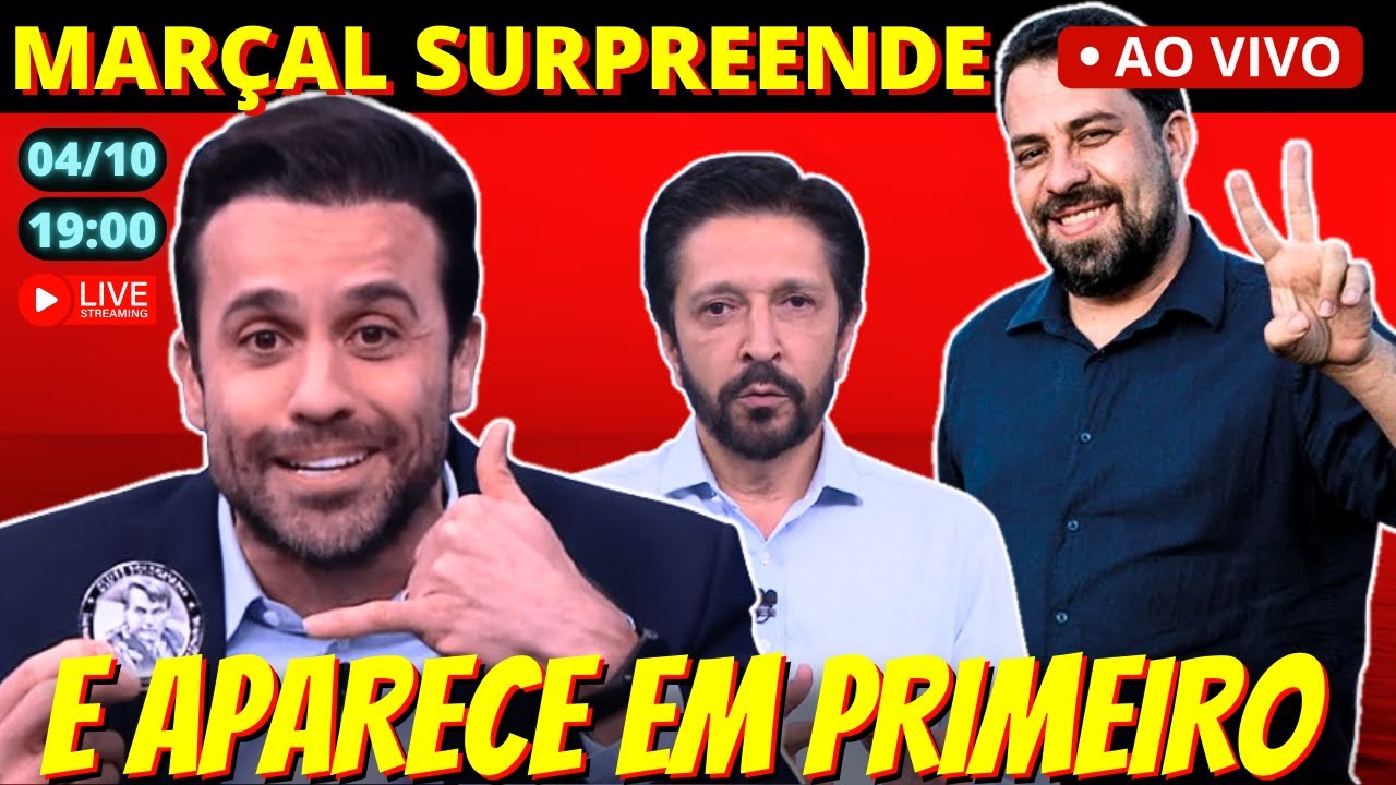 🔴 19h Real Time: com empate triplo, Marçal surge em orimeiro e Nunes despenca