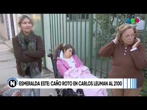 Esmeralda Este: un caño roto genera problemas para los vecinos