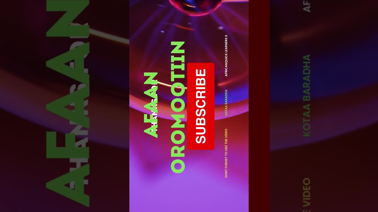 Afaan Oromoo addati kan qophaa’e kitaaboonni kutaa 9 haga 12 yeroo dhiyootti
