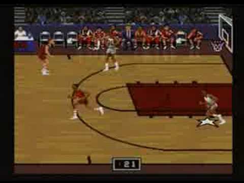 Bulls vs Blazers and the NBA Playoffs Super Nintendo