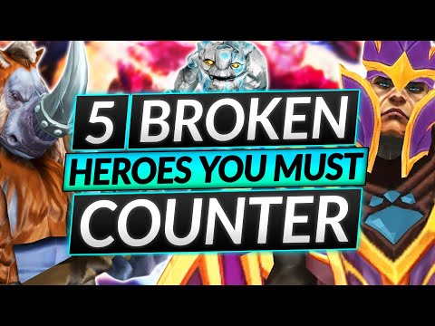 How to Counter these 5 MEGA BROKEN CORE HEROES - Best Drafting and Picking Tips - Dota 2 Guide