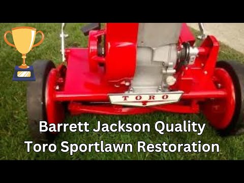 Barrett Jackson Quality Toro Sportlawn 18 Reelmower Restoration