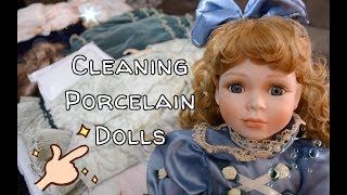 Cleaning My Vintage Porcelain Dolls with Household Items (Not a Professional)