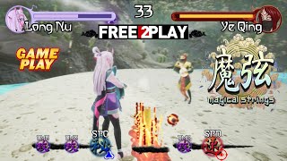 Magical Strings ★ Gameplay ★ PC Steam [ Free to Play ] Fighting game 2021 ★ HD 1080p60FPS