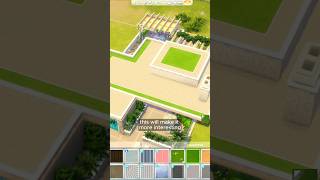 this is why you need FLAT ROOF in sims 4 #sims4roof  #sims4tips #shorts