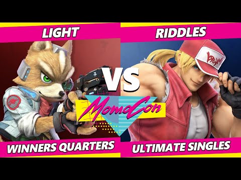 MomoCon 2022 Winners Quarters - Light (Fox) Vs. Riddles (Terry) SSBU Ultimate Tournament