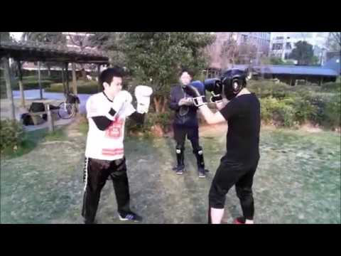 地下格闘技２５戦の選手とスパーリング