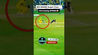 MS Dhoni SuperMan Speed Stumping 0.2 seconds CSK Thala #shorts #cricket #msdhoni #chennaisuperkings