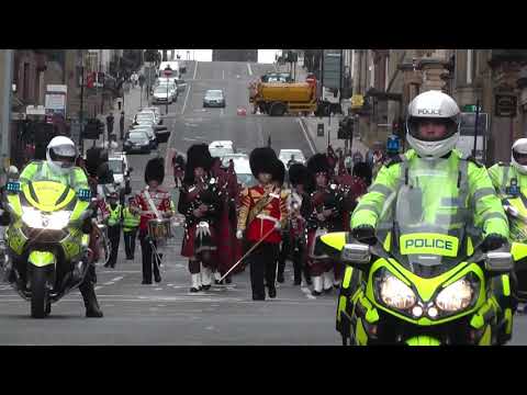1st Battalion Scots Guards homecoming parade Glasgow 2013