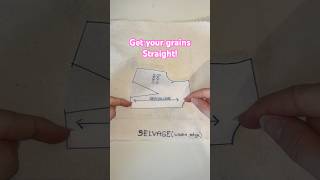 Get your grain line right! #sewingtips #sewing #sewingtutorial #sewinghacks #beginnersewing
