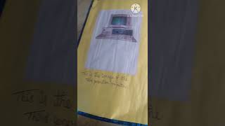 Computer project on third generation of computer on chart #shorts #shortvideo #art #youtubeshorts