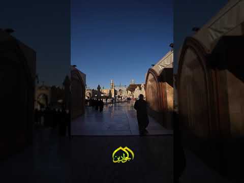 ⁣في شهر شَعْبانَ المُعَظّم  ...و ودلات الأقمار  ... الوان من الجنة ... زينت الضريح الكاظمي الشريف