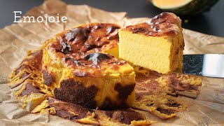 Pumpkin Burnt Basque Cheesecake  | Emojoie ASMR cooking