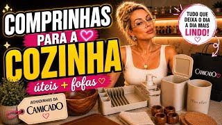 COMPRINHAS PARA A COZINHA | Achadinhos da Camicado que deixaram meu apê mais lindo!