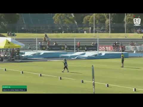 U14 Girls 200m Timed Final 2: 2022 Commonwealth Bank State Track and Field Championships // LAVicTV