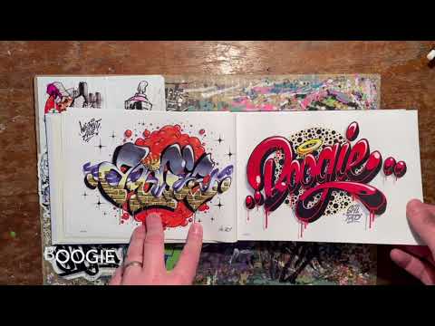 Flipthrough - Graffiti Blackbook Konfidential - BOOGIE, HOMBRE, SKEME, DOES, OZER, POUT, BATES etc