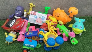 Jcb racing cars mini tractor dinosaur toys video Sony Cars And Trucks 