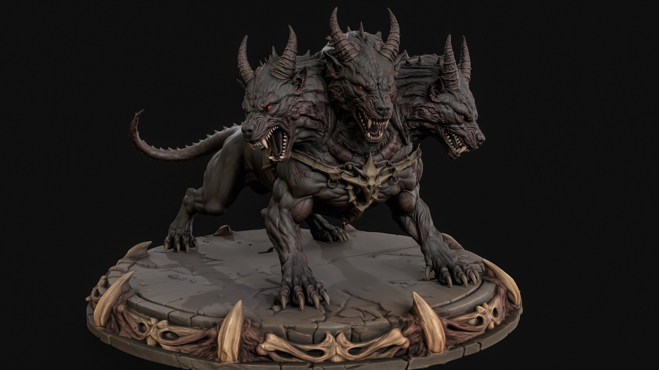 ケルベロス 3D プリント対応 2 3Dプリントモデル