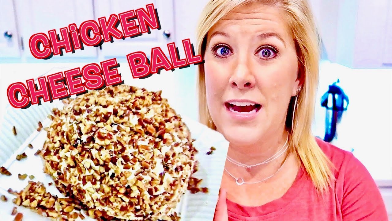 CHICKEN CHEESEBALL RECIPE - Tailgate Favorite! - Cooking with Katiepie