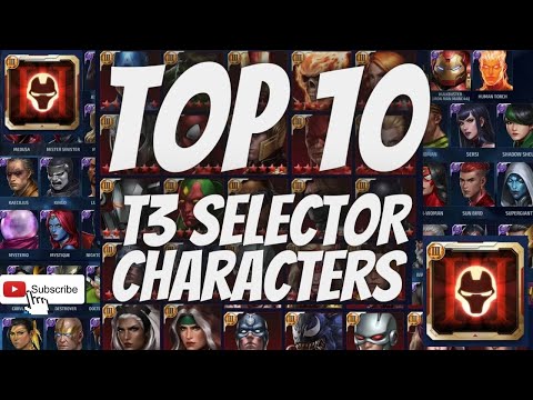 TOP 10 T3 SELECTOR CHARACTERS - BLACK FRIDAY 2022  - GUIDE /RANKING - PVE / PVP| Marvel Future Fight