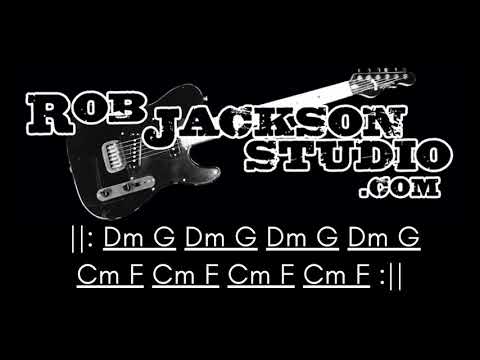 Latin Rock Jam Track in the style of Santana- D Minor/C Minor