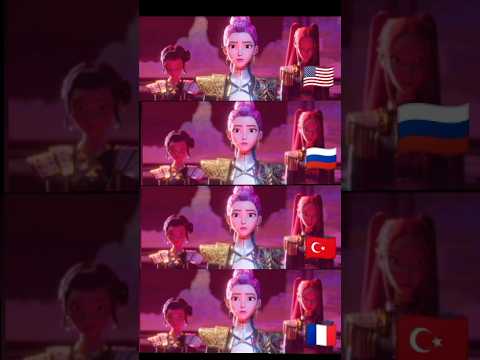 The song ' Takedown '  in different languages #K Pop Demon Hunters #