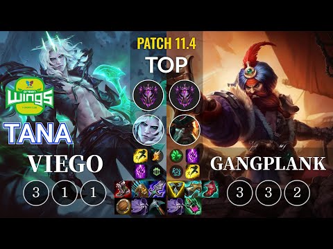 JAG TaNa Viego vs Gangplank Top - KR Patch 11.4
