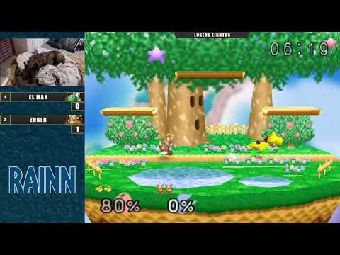Charity West Top 8 Losers - eL maN (Yoshi) Vs. Zuber (Fox) Super Smash Bros. - SSB64