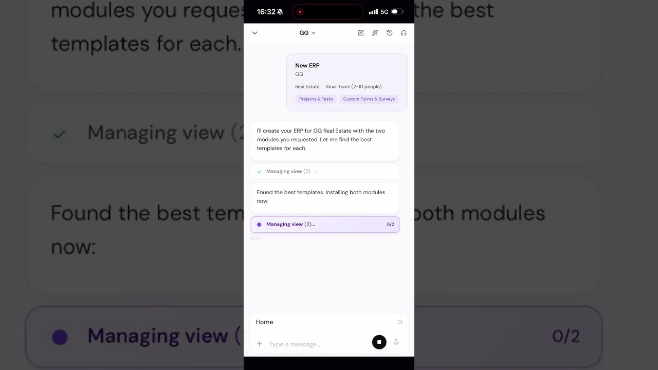 Using the Gufi App to build software