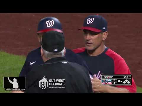 Ejection 163 - Carter's 1st Career MLB Kieboom Follows Bill Welke's Strike 3 Call in Washington