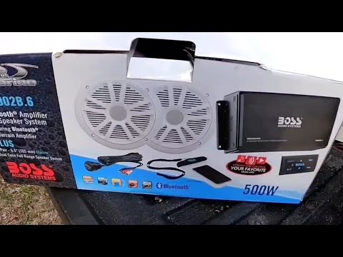 How to install a boss audio marine system on a boat