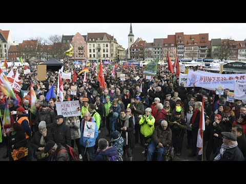"Kein Pakt mit Faschisten": Großdemonstration in Erfurt | AFP