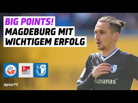 Hansa Rostock - 1. FC Magdeburg | 2. Bundesliga Tore und Highlights 30. Spieltag