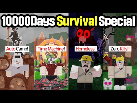 “99 Nights?” Nah!! “10,000 Nights” Survival Series Special Compilation! [99 Nights in the Forest]