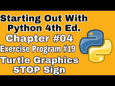 Starting Out With Python Chapter 4 Exercise Program 19 Draw Stop Sign Using Python Turtle