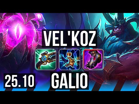VEL'KOZ vs GALIO (MID) | NA Master | 25.10