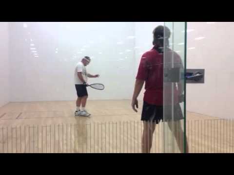 Bryant and Frank playing racquetball