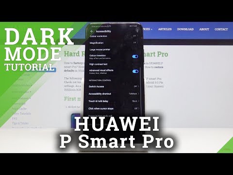 How to Invert Colors in HUAWEI P Smart Pro – Activate Dark Mode