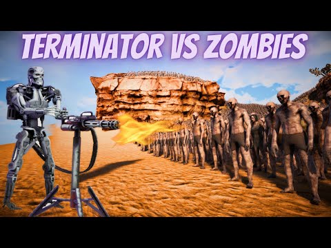 T-800 TERMINATOR vs 20 MILLION ZOMBIES OUTBREAK | Ultimate Epic Battle Simulator 2